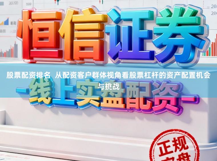 股票配资排名  从配资客户群体视角看股票杠杆的资产配置机会与挑战